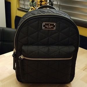 Kate Spade Wilson Road Quilted black backpack